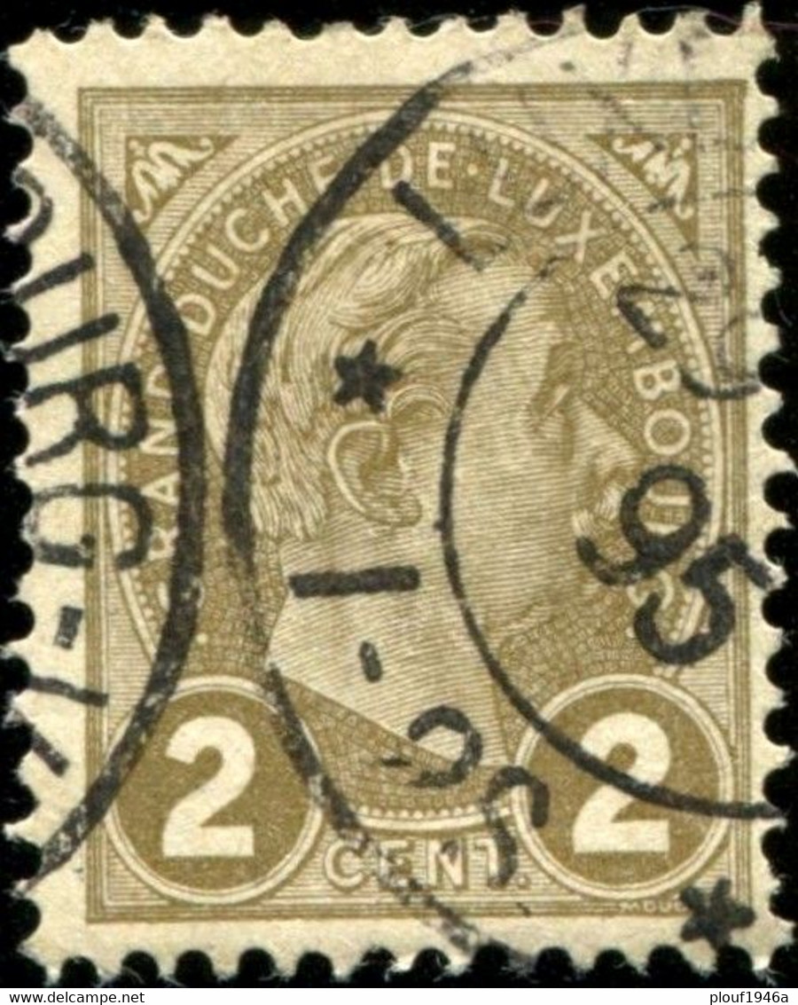 Pays : 286,01 (Luxembourg)  Yvert Et Tellier N° :    70 (o) - 1895 Adolphe De Profil