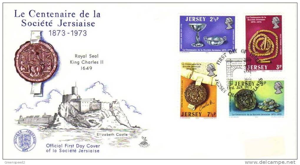 Jersey FDC  Le Centenaire De La Societe Jersiaise - Jersey