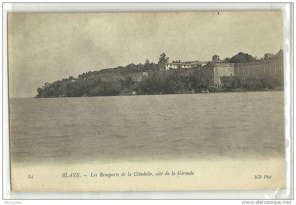 BLAYE(33)1907-les Remparts De La Citadelle, Côté De La Gironde - Blaye