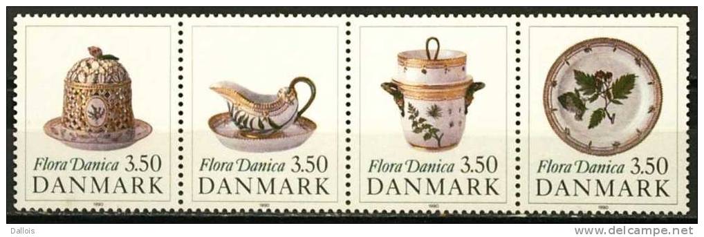 Danemark - 1990 - Porcelaines Flora Danica - Neufs - Porselein
