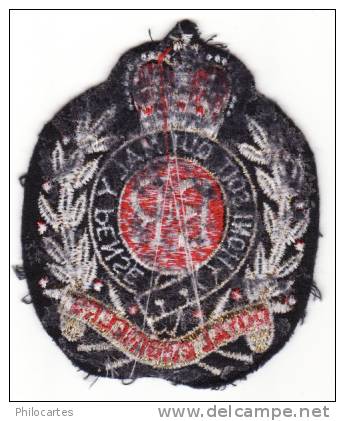 Ecusson Brodé   " Honni Soit Qui Mal Y Pense" Des Royal Engineers - Patches