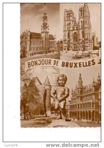 BRUXELLES -   Bonjour De BRUXELLES  -  5 Vues - N° 14 - Panoramische Zichten, Meerdere Zichten