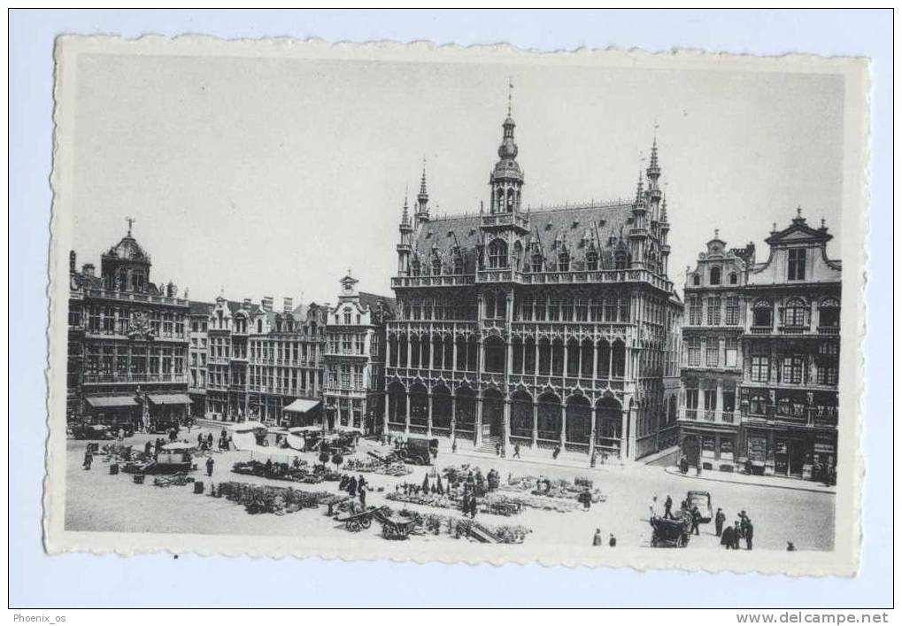 BELGIUM - BRUXELLES / BRUSSELS, Market, Old Postcard - Marchés