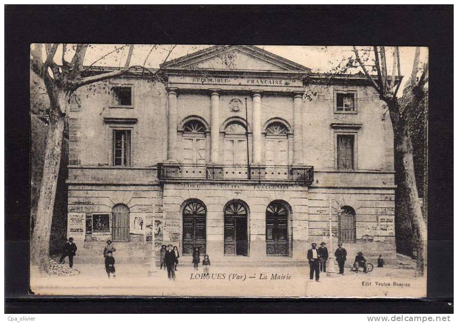 83 LORGUES Mairie, Animée, Ed Ventos, 192? - Lorgues