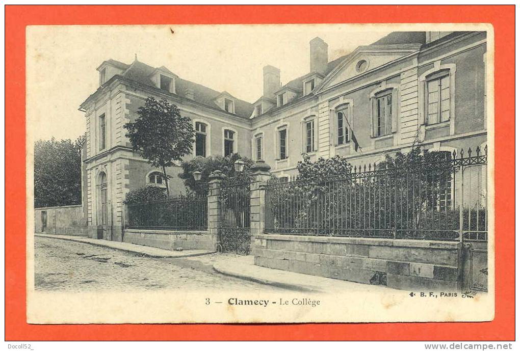 Dpt  58  Clamecy  "  Le College  " - Clamecy