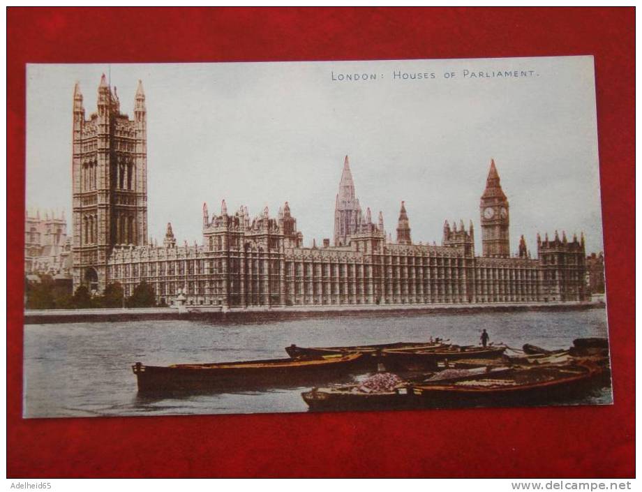 London Londen Londres Houses Of Parliament, Publ. Photochrom - Houses Of Parliament