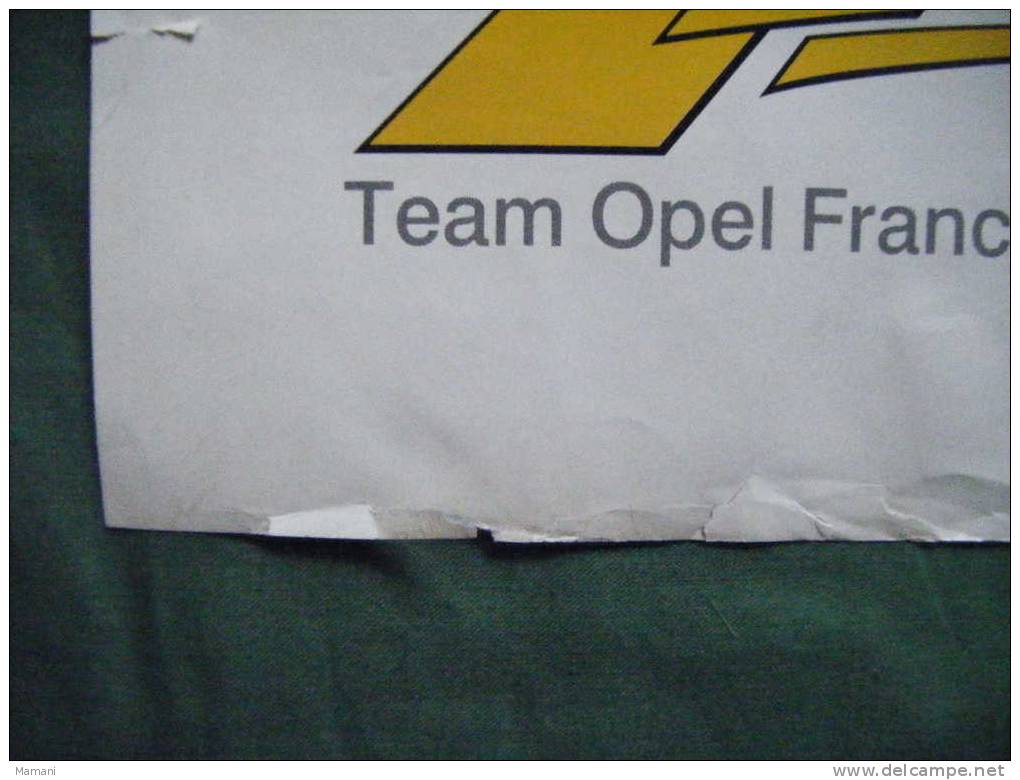 Affiche --championnats De France 1995-team Opel France.-70x100-laffite-helary-cudini-janoray6 - Otros & Sin Clasificación