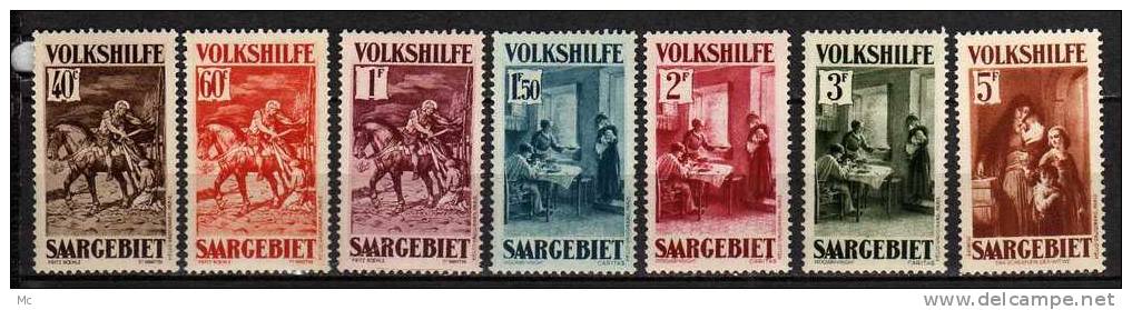 Sarre N° 148 / 154 Luxe ** - Unused Stamps