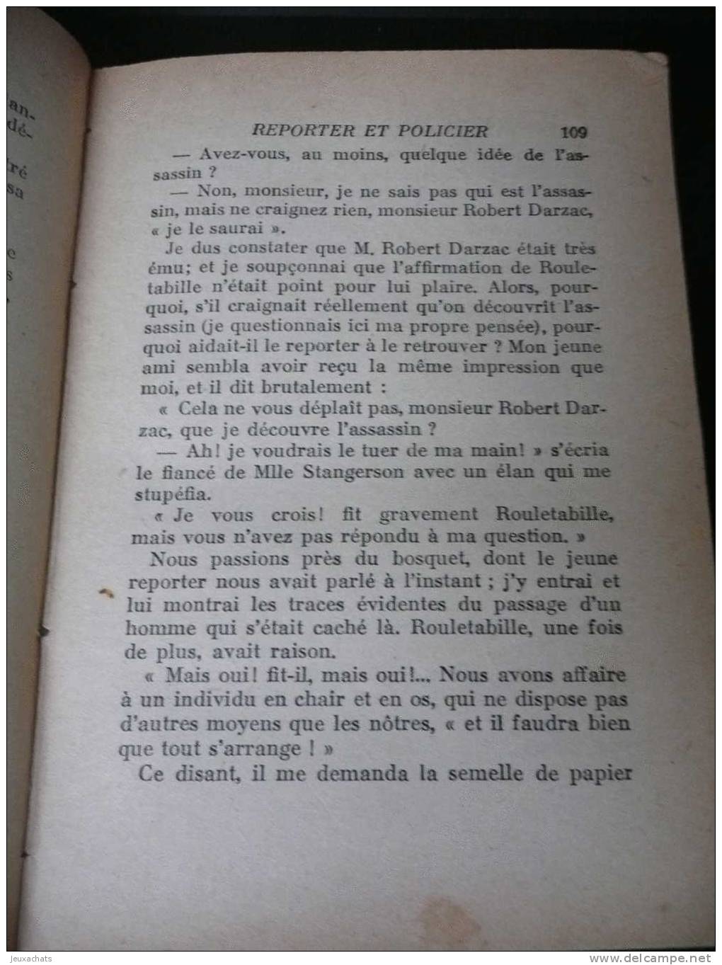 LE MYSTERE DE LA CHAMBRE JAUNE PAR GASTON LEROUX -1920