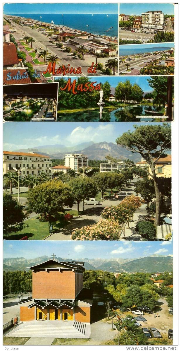 Marina Di Massa (Massa Carrara): Lotto 5 Cartoline Dal 1960 In Poi - Massa