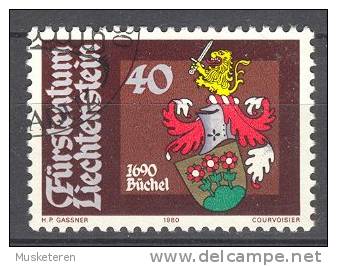 Liechtenstein 1980 Mi. 743  40 (Rp) Wappen Der Landammänner Andreas Büchel Ab 1690 - Oblitérés