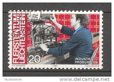 Liechtenstein 1984 Mi. 851  20 (Rp) Mensch Und Arbeit Industrie Produktion - Usati