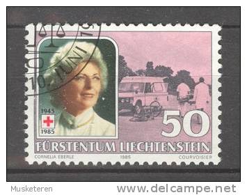 Liechtenstein 1985 Mi. 876  50 (Rp) Fürstin Gina Red Cross Rotes Kreuz Croix Rouge - Usati