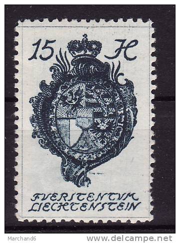 LIECHTENSTEIN.N°27.ARMOIRIES.    *neuf Et Charnière - Unused Stamps
