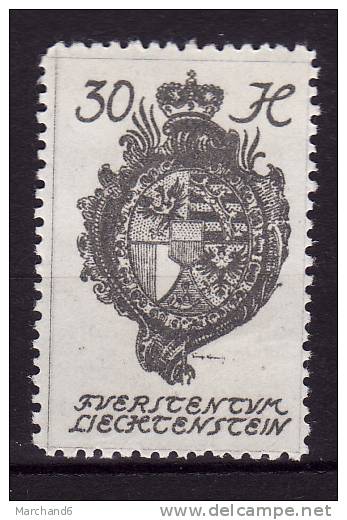 LIECHTENSTEIN.N°29.ARMOIRIES.   **neuf - Unused Stamps