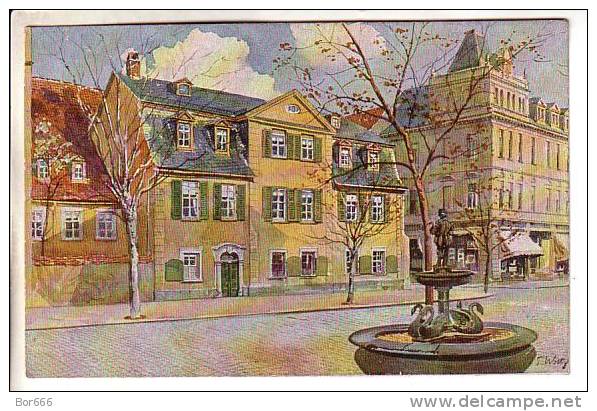 GOOD OLD GERMANY POSTCARD - WEIMAR - Schiller Haus - Weimar