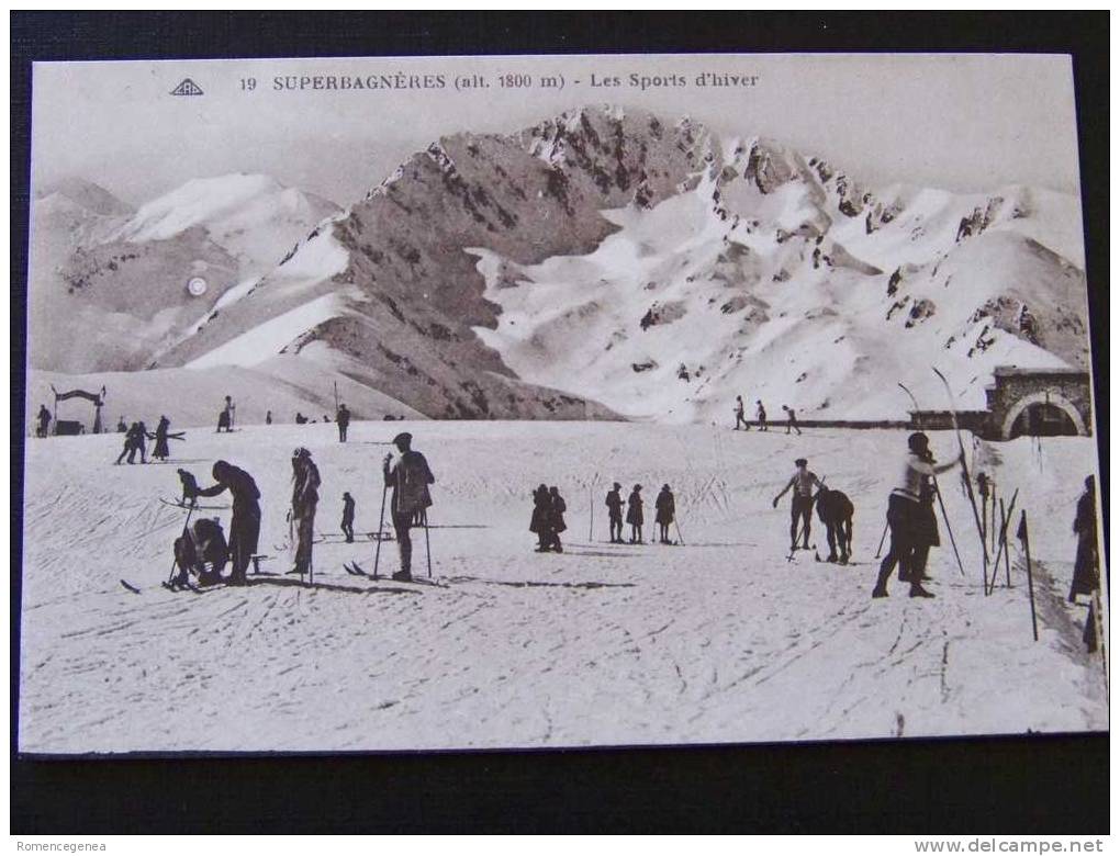 SUPERBAGNERES - Les Sports D'hiver - Skieurs - Animée - Non Voyagée - Superbagneres