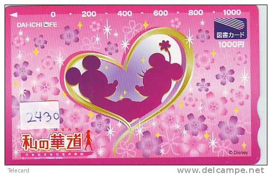 DISNEY Phonecard Japan (2430)  Telefonkarte Japan * Télécarte Japon * - Disney