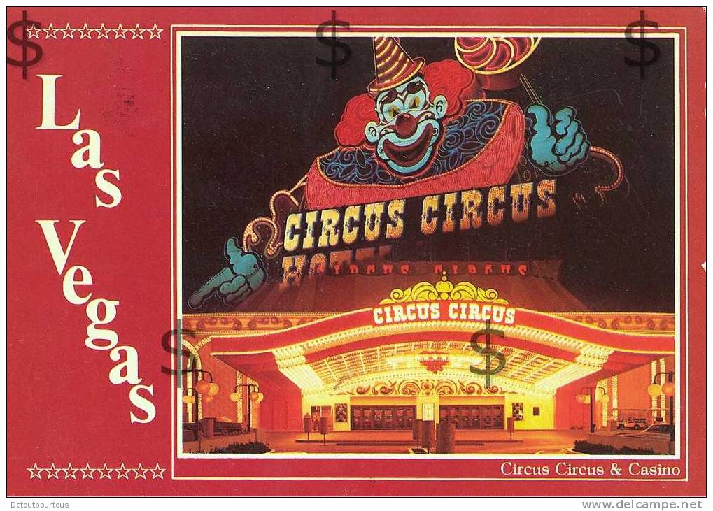 LOS ANGELES California : Hotel Casino CIRCUS CIRCUS 1987 ( Thème Cirque Clown ) - Los Angeles