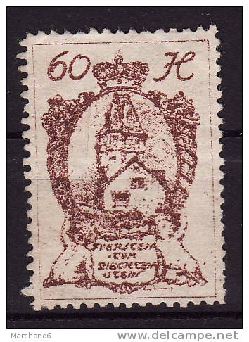 LIECHTENSTEIN.N°33.ARMOIRIES.   *neuf Et Charnière Sans Gomme - Unused Stamps