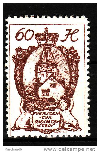 LIECHTENSTEIN.N°33.ARMOIRIES.    *neuf Et Charnière - Unused Stamps