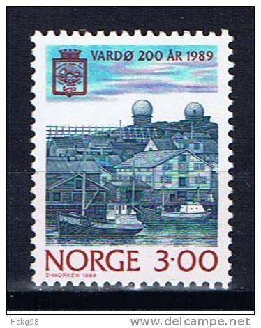 N Norwegen 1989 Mi 1015-16 Mnh Städte - Neufs