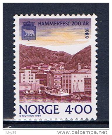 N Norwegen 1989 Mi 1016 Mnh Stadt - Neufs