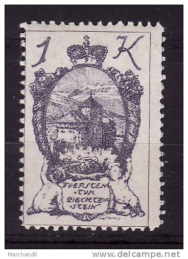 LIECHTENSTEIN.N°35.ARMOIRIES.  *neuf Et Charnière - Unused Stamps