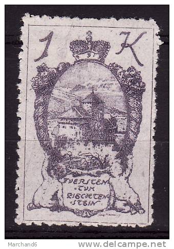 LIECHTENSTEIN.N°35.ARMOIRIES.  *neuf Et Charnière - Unused Stamps