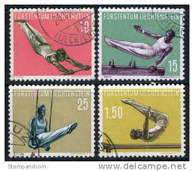 Liechtenstein #308-11 Used Sports Set From 1957 - Usati