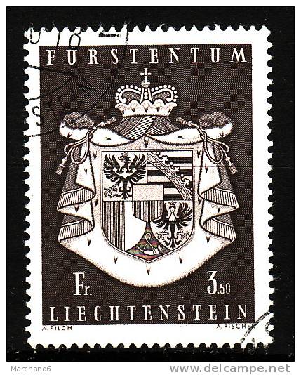 LIECHTENSTEIN.N°455.ARMOIRIES DE LA PRINCIPAUTE.  Oblitéré - Used Stamps