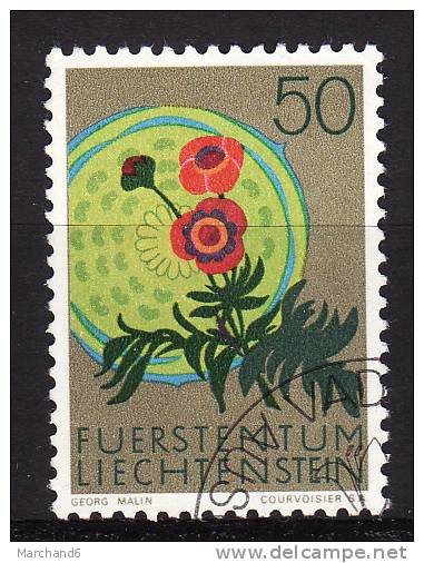 LIECHTENSTEIN.N°473.FLEURS RENONCULE DES GLACIERS.  Oblitéré - Used Stamps