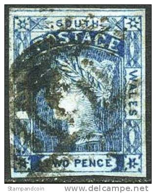 New South Wales #15 (SG #62) Used 2p Victoria From 1853 - Oblitérés
