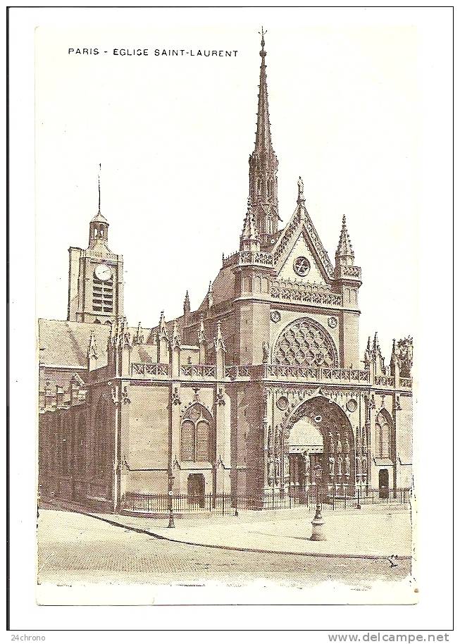 Paris: Eglise Saint Laurent (10-877) - Arrondissement: 10