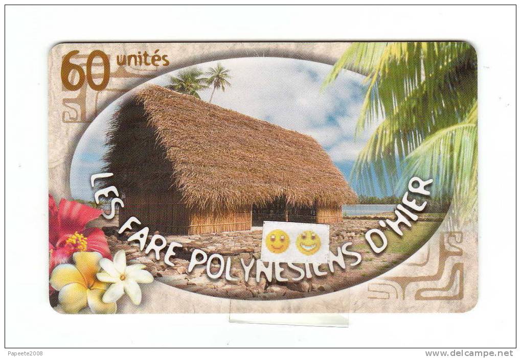 PF118 - LES FARE POLYNESIENS D´HIER - GEM 10 / 1A - 60 U - TTB à LUXE - Polynésie Française