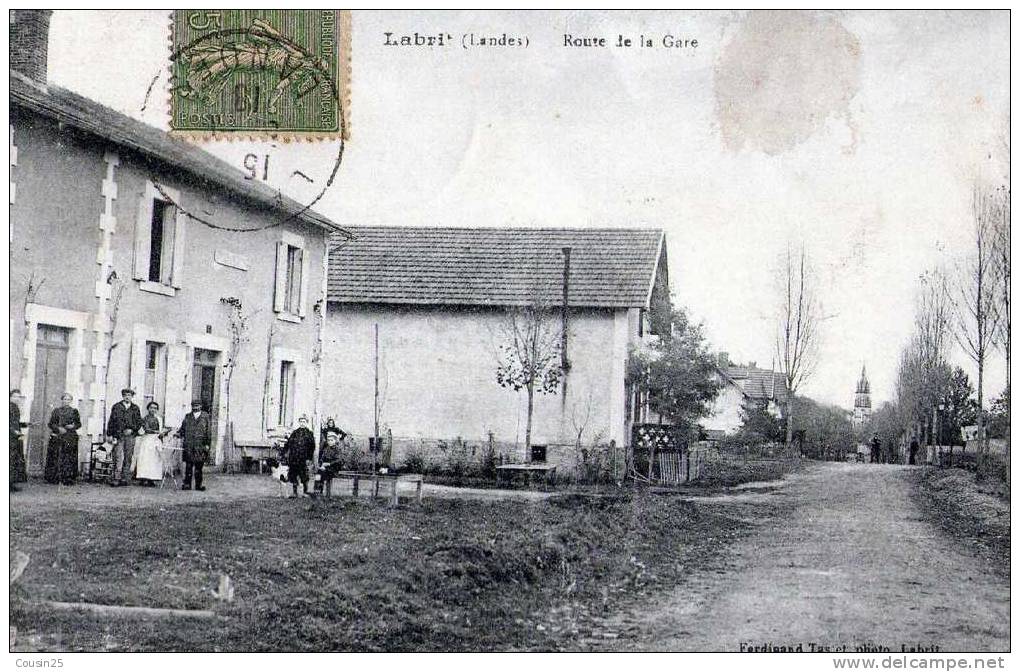 40 LABRIT - Route De La Gare - Labrit