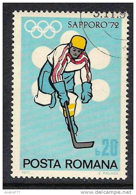 Romania Rumania 1971 Winter Olympic Games Sapporo 1972  Ice Hockey - Hiver 1972: Sapporo