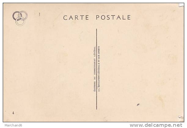 PELLOS.LUTTE A LA CORDE...CARTE DE PROPAGANDE 1940 A L EDUCATION GENERALE ET AUX SPORTS Trou De Punaise Haut - Pellos