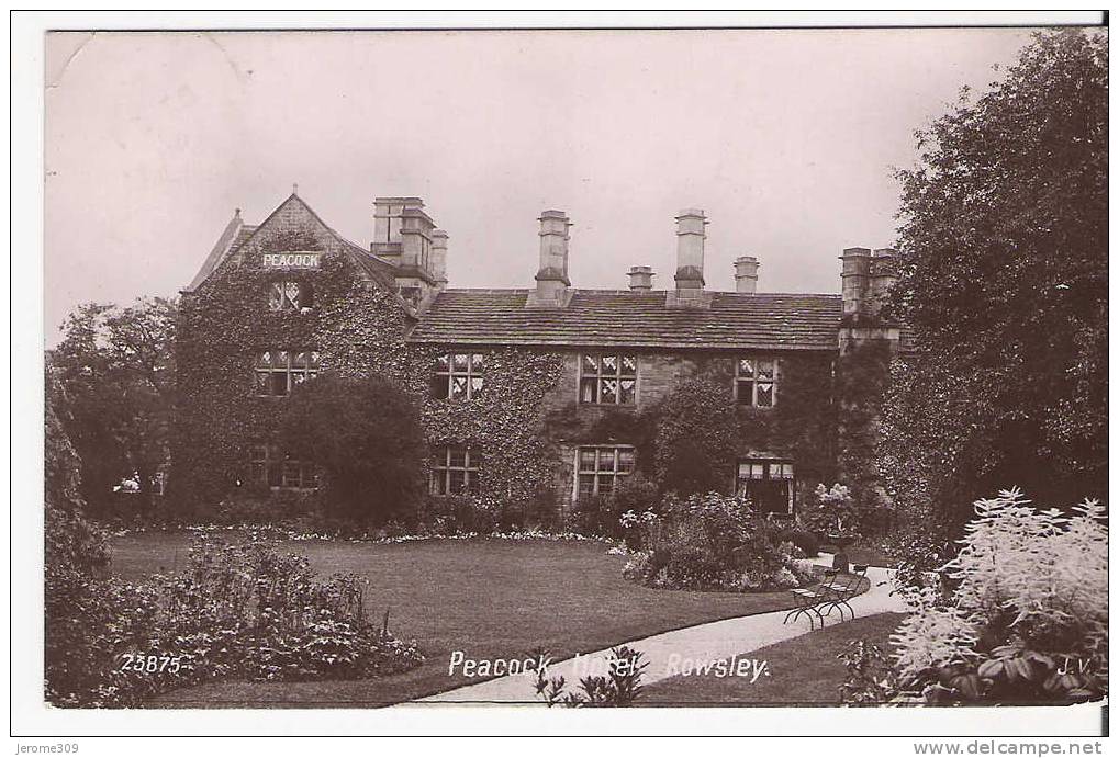 ROYAUME-UNI - ROWSLEY - CPA - N°23875 - Rowsley, PEACOCK HOTEL - Derbyshire