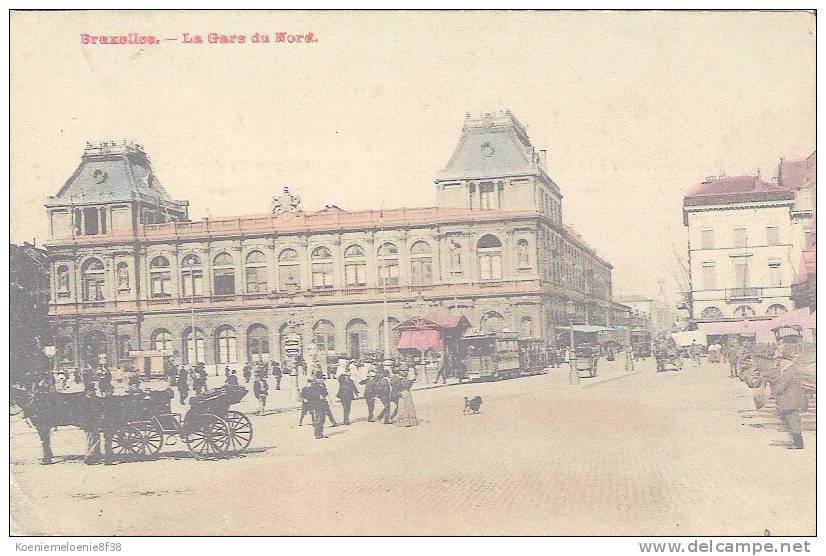 BRUXELLES - LA GARE DU NORD - Chemins De Fer, Gares