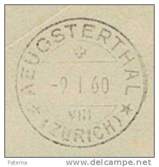 Carta, Certificada AEUGST 1960( Suiza), Cover, Lettre, Letter, - Briefe U. Dokumente