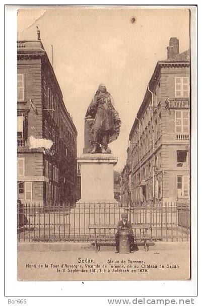 GOOD OLD FRANCE POSTCARD - SEDAN - Statue De Turenne - Sedan