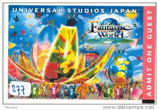 TICKET PASSPORT DISNEY Japon (277) * JAPAN * PASS * UNIVERSAL STUDIOS *  CINEMA * FILM * MOVIE * KINO - Disney