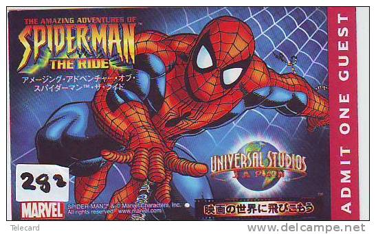 TICKET PASSPORT DISNEY Japon (282) SPIDERMAN * JAPAN * PASS * UNIVERSAL STUDIOS *  CINEMA * FILM * MOVIE * KINO - Disney