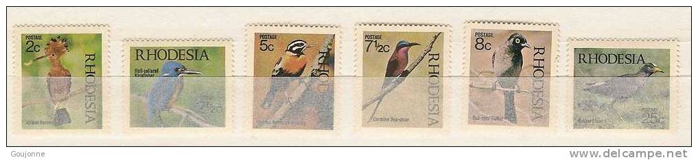 RHODESIE   DU  SUD   Oiseaux Rhodésiens   202 207** - Piciformes (pájaros Carpinteros)