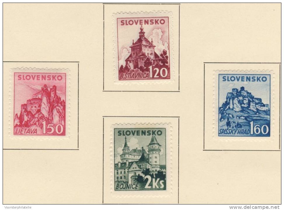 SLOVAKIA SLOWAKEI SLOVAQUIE 1941 MCHL 81-84 HINGED * ONGEBRUIKT - Andere & Zonder Classificatie