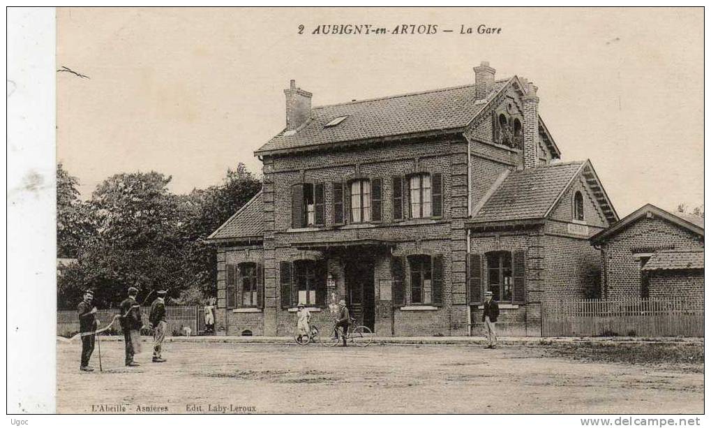 CPA -62 - AUBIGNY-EN-ARTOIS - La Gare - 015 - Aubigny En Artois