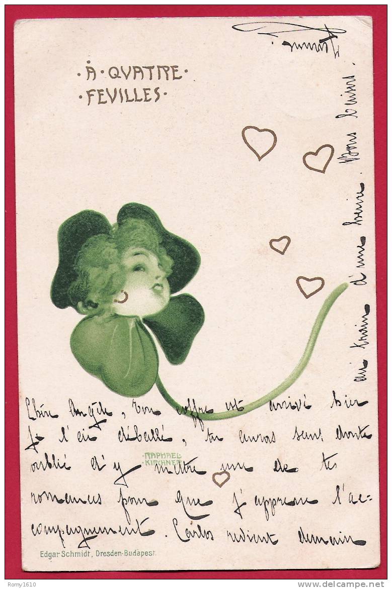 Raphael Kirchner- A Quatre Feuilles - B 7-2. Voyagée En 1900. - Kirchner, Raphael