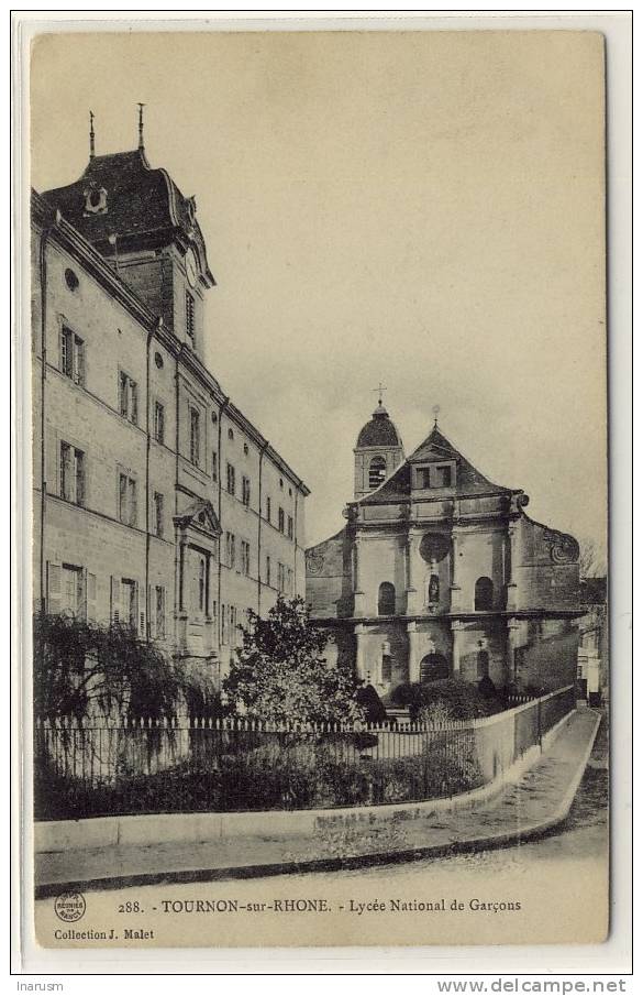 TOURNON SUR RHONE - Le Lycée National Des Garçons - Ed. Malet,  N° 288 - Tournon