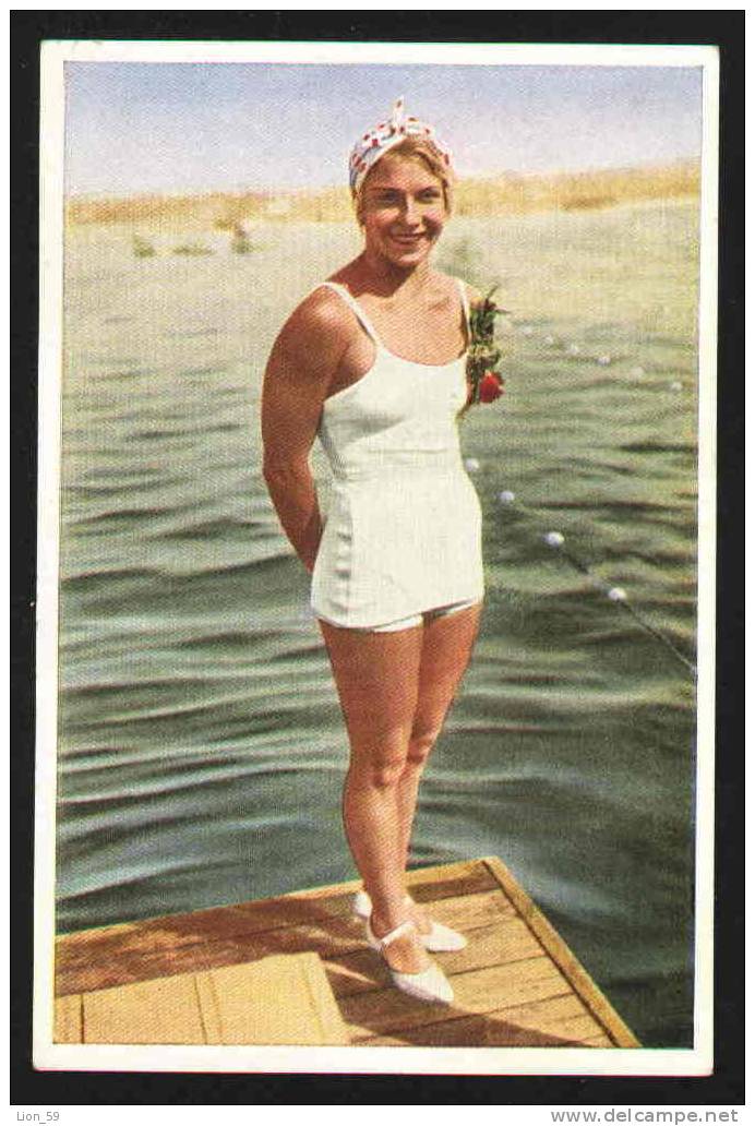 Olympic 1932 SWIMMING WOMEN -  DOROTHY POYNTON Women's Diving 10 Metre Platform Card  Photo 17454 - Schwimmen